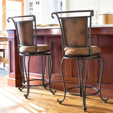 rustic metal bar stools